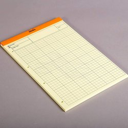 Rhodia Basic Kareli Bloknot Turuncu Kapak Soldan 4 Delikli Sarı Kağıt 80g 80 Yaprak 210x318mm - Thumbnail