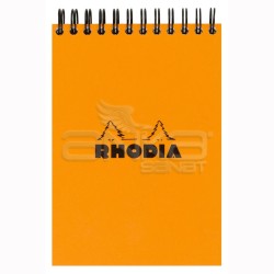 Rhodia - Rhodia Basic Kareli Bloknot Turuncu Kapak Spiralli 80g 80 Yaprak