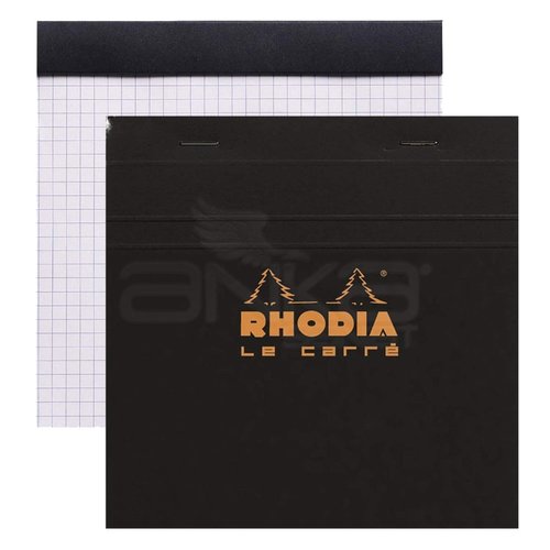 Rhodia Basic Le Carre Bloknot Kareli Siyah Kapak 80g 80 Yaprak