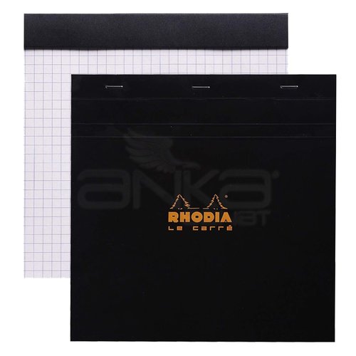 Rhodia Basic Le Carre Bloknot Kareli Siyah Kapak 80g 80 Yaprak