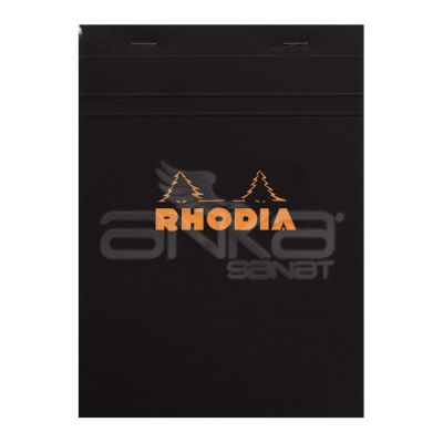 Rhodia Basic Noktalı Bloknot Siyah Kapak 80g 80 Yaprak