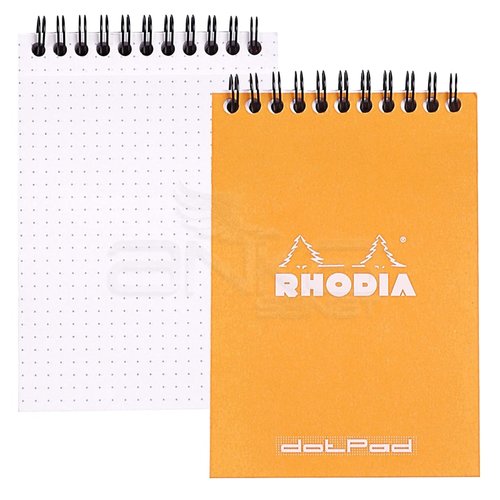 Rhodia Basic Spiralli Bloknot Turuncu Kapak Noktalı 80g 80 Yaprak