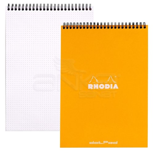 Rhodia Basic Spiralli Bloknot Turuncu Kapak Noktalı 80g 80 Yaprak