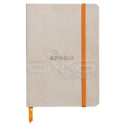 Rhodia - Rhodia Boutique Rodiarama Italyan Deri Yumuşak Kapak Noktalı Beige A6