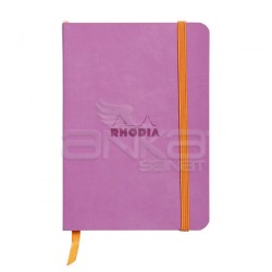 Rhodia - Rhodia Boutique Rodiarama Italyan Deri Yumuşak Kapak Noktalı Lilac A5