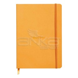 Rhodia - Rhodia Boutique Rodiarama Italyan Deri Yumuşak Kapak Noktalı Orange A5