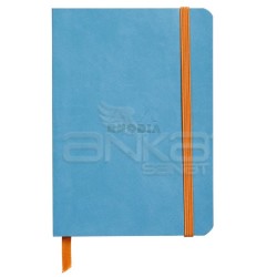 Rhodia - Rhodia Boutique Rodiarama Italyan Deri Yumuşak Kapak Noktalı Turquoise A6