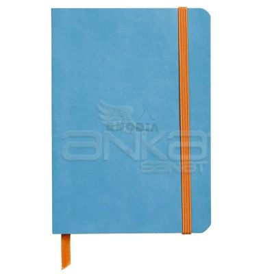 Rhodia Boutique Rodiarama Italyan Deri Yumuşak Kapak Noktalı Turquoise A6 - Turquoise