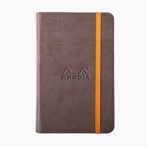 Rhodia Boutique Rodiarama Renkler Italyan Deri Defter Chocolate A6