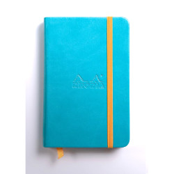 Rhodia - Rhodia Boutique Rodiarama Renkler Italyan Deri Çizgili Defter Turquoise A6 96 Yaprak