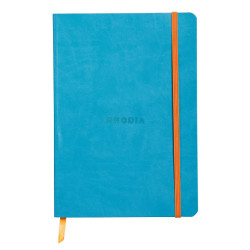 Rhodia - Rhodia Boutique Rodiarama Renkler Italyan Deri Yumuşak Kapak Çizgili Turquoise A6