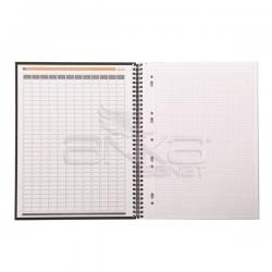 Rhodia - Rhodia Business Collection Notebook Spiralli Kareli Defter 22,5x2