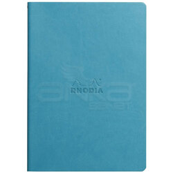 Rhodia - Rhodia İtalyan Deri Yumuşak Kapak Dot Defter A5 64 Yaprak 90g Turkuaz (1)