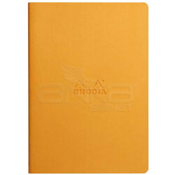 Rhodia - Rhodia İtalyan Deri Yumuşak Kapak Dot Defter A5 64 Yaprak 90g Turuncu (1)