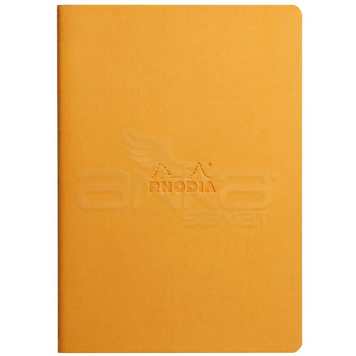 Rhodia İtalyan Deri Yumuşak Kapak Dot Defter A5 64 Yaprak 90g Turuncu