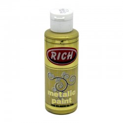 Rich - Rich Akrilik Metalik Boya 120ml 724 Klasik Altın