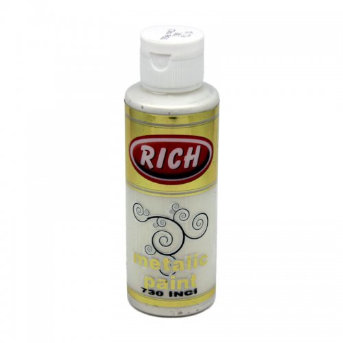 Rich Akrilik Metalik Boya 120ml 730 İnci - 730 İnci