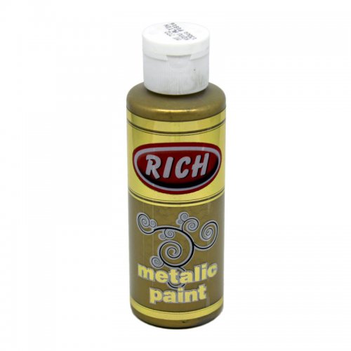 Rich Akrilik Metalik Boya 120ml 772 Koyu Altın - 772 Koyu Altın