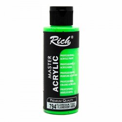 Rich - Rich Master Akrilik Boya 120ml 794 Fosforlu Yeşil