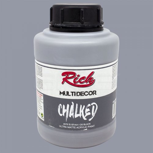 Rich Multi Decor Chalked Akrilik Boya 1750ml 4576 İs Siyah - 4576 İs Siyah