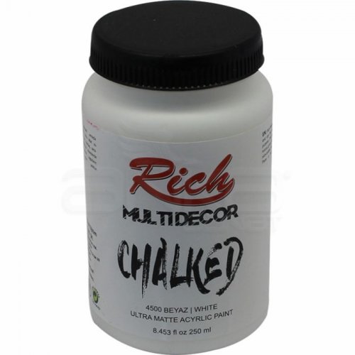 Rich Multi Decor Chalked Akrilik Boya 250ml 4500 Beyaz - 4500 Beyaz