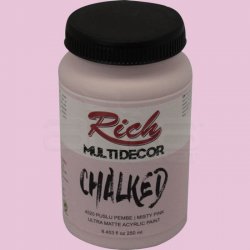 Rich - Rich Multi Decor Chalked Akrilik Boya 250ml 4520 Puslu Pembe