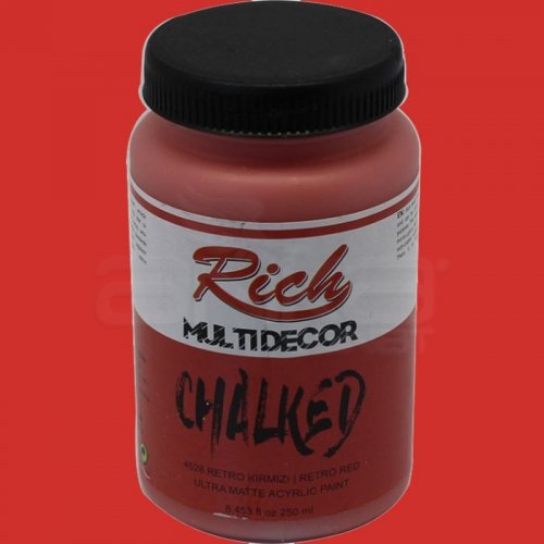 Rich Multi Decor Chalked Akrilik Boya 250ml 4528 Retro Kırmızı