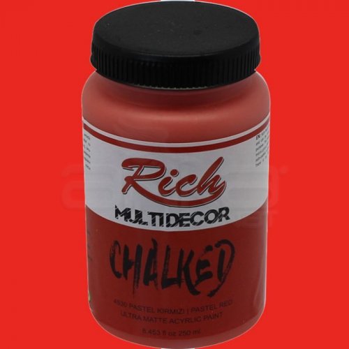 Rich Multi Decor Chalked Akrilik Boya 250ml 4530 Pastel Kırmızı