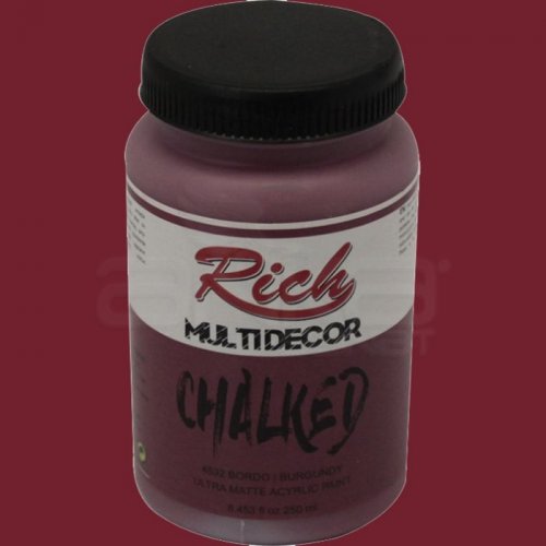 Rich Multi Decor Chalked Akrilik Boya 250ml 4532 Bordo