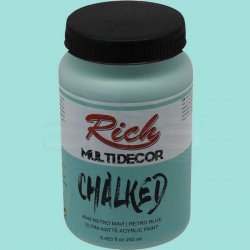 Rich - Rich Multi Decor Chalked Akrilik Boya 250ml 4546 Retro Mavi