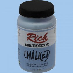 Rich - Rich Multi Decor Chalked Akrilik Boya 250ml 4548 Ege Mavi