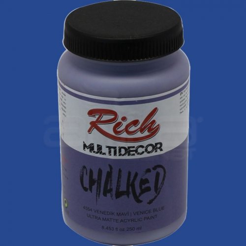 Rich Multi Decor Chalked Akrilik Boya 250ml 4554 Venedik Mavi