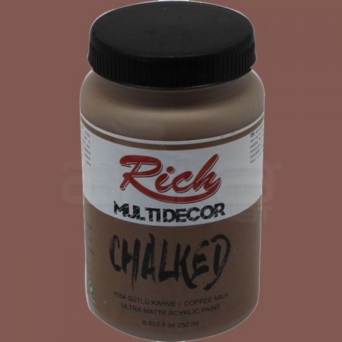 Rich Multi Decor Chalked Akrilik Boya 250ml 4584 Sütlü Kahve