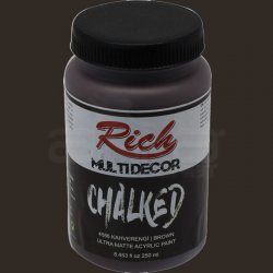 Rich - Rich Multi Decor Chalked Akrilik Boya 250ml 4586 Kahverengi