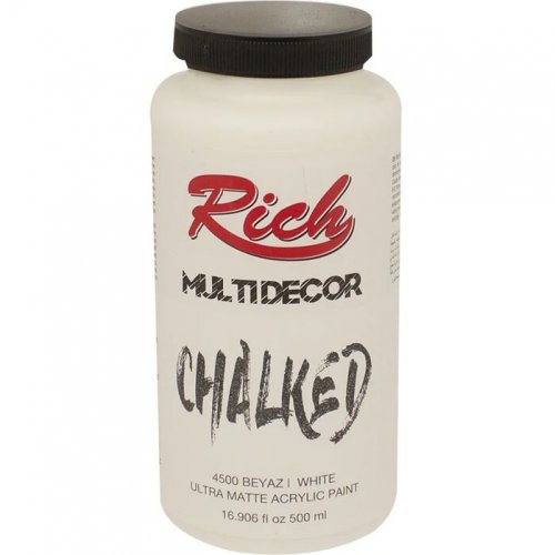 Rich Multi Decor Chalked Akrilik Boya 500ml 4500 Beyaz