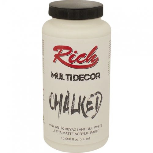 Rich Multi Decor Chalked Akrilik Boya 500ml 4502 Antik Beyaz