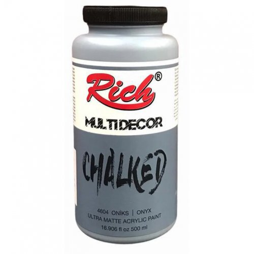 Rich Multi Decor Chalked Akrilik Boya 500ml 4604 Onıx