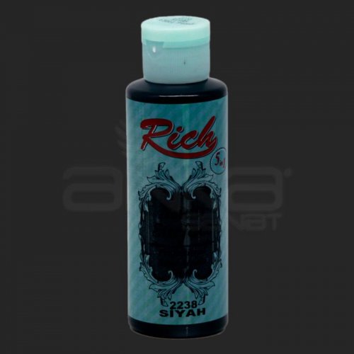 Rich Multi Surface Akrilik Boya 120ml 2238 Siyah