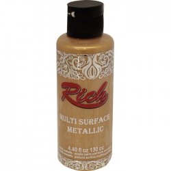 Rich - Rich Multi Surface Metalik Her Yüzey İçin Akrilik Boya 120ml 6506 Antik Altın