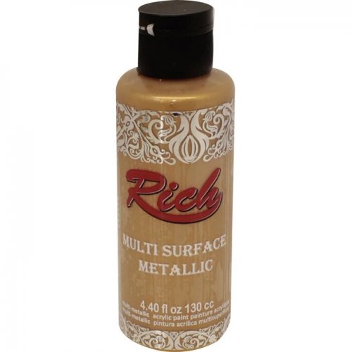 Rich Multi Surface Metalik Her Yüzey İçin Akrilik Boya 120ml 6506 Antik Altın - 6506 Antik Altın