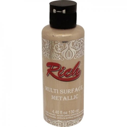 Rich Multi Surface Metalik Her Yüzey İçin Akrilik Boya 120ml 6518 Şampanya - 6518 Şampanya