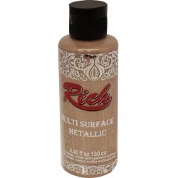 Rich - Rich Multi Surface Metalik Her Yüzey İçin Akrilik Boya 120ml 6530 Pudra Pembe