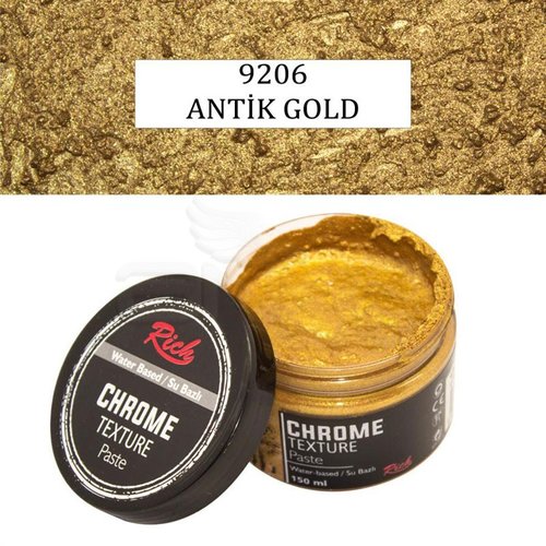 Rich Su Bazlı Chrome Texture Paste 150ml 9206 Antik Gold - 9206 Antik Gold