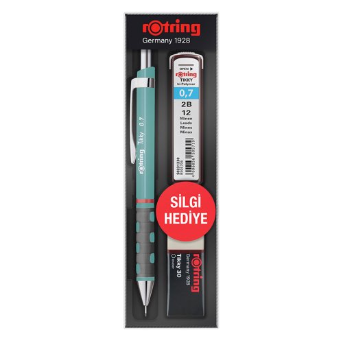 Rotring Tikky 0.7mm Min 3lü Deniz Mavisi Okul Seti