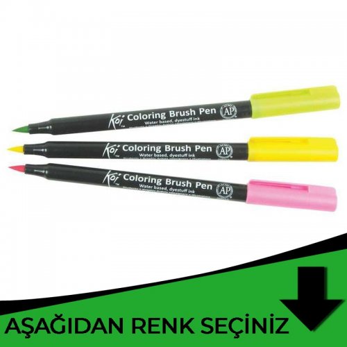 Sakura Koi Coloring Brush Pen Yeşil Tonlar