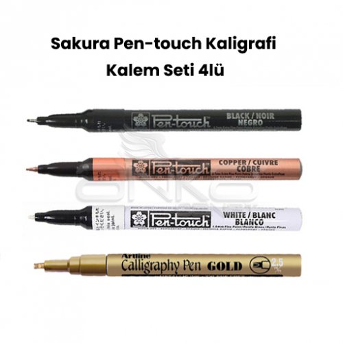 Sakura Pen-touch Kaligrafi Kalem Seti 4lü