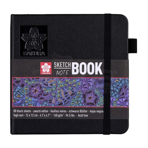 Sakura Sketch Book Siyah Kağıt 140g 80 Yaprak