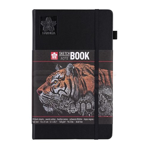 Sakura Sketch Book Siyah Kağıt 140g 80 Yaprak