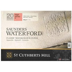 Saunders Waterford Hot Pressed High White Blok 20 Yaprak 300g - Thumbnail