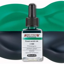 Schmincke - Schmincke Aero Color 28ml No:500 Phthalo Green